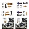 M10x1.0mm Banjo Bolt Bleeder Screw Washer Set Fuel Oil Pump Brake Adapter for Master Cylinder