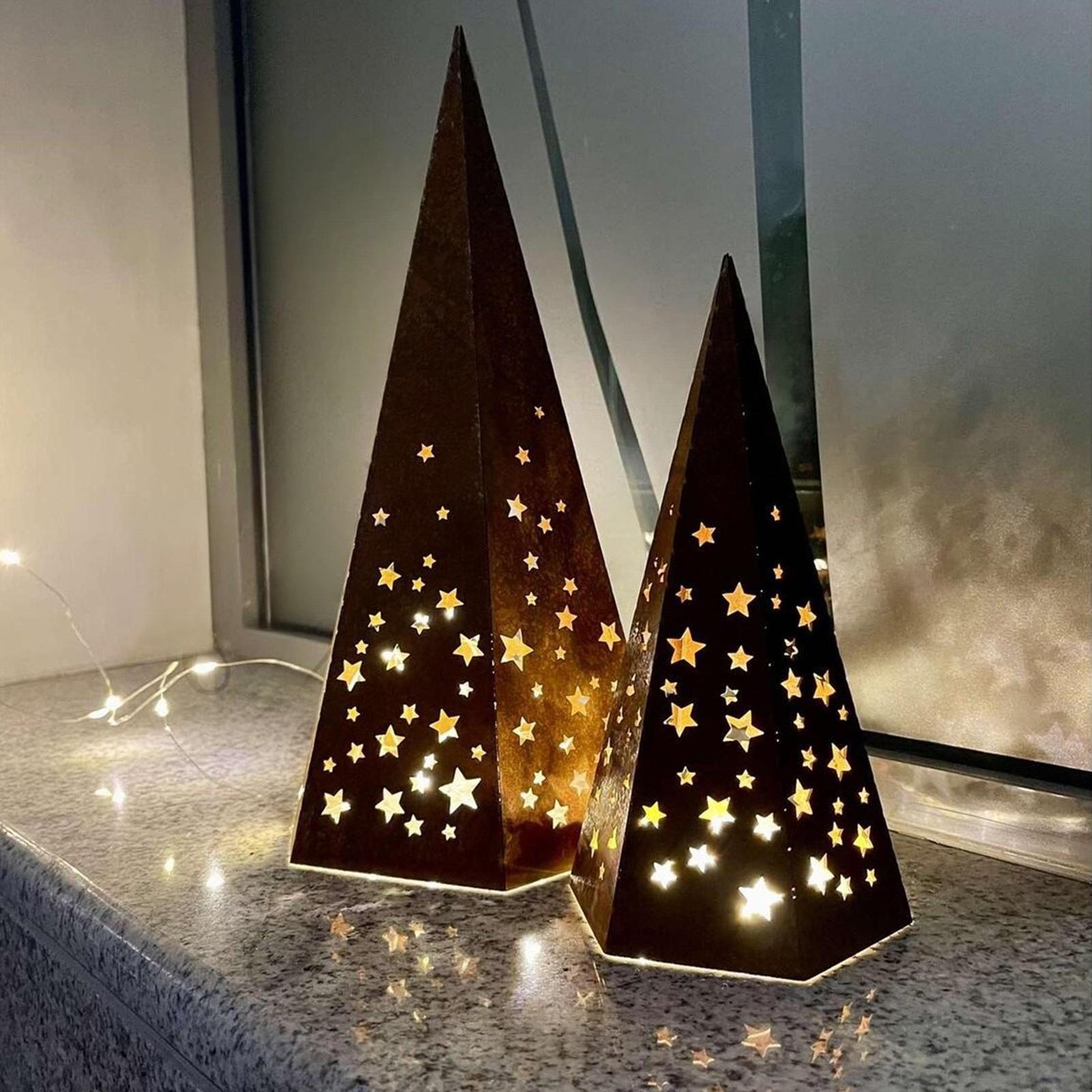 

1 упаковка 2 шт. Домашнее светящееся украшение в форме башни, настольные украшения One Size