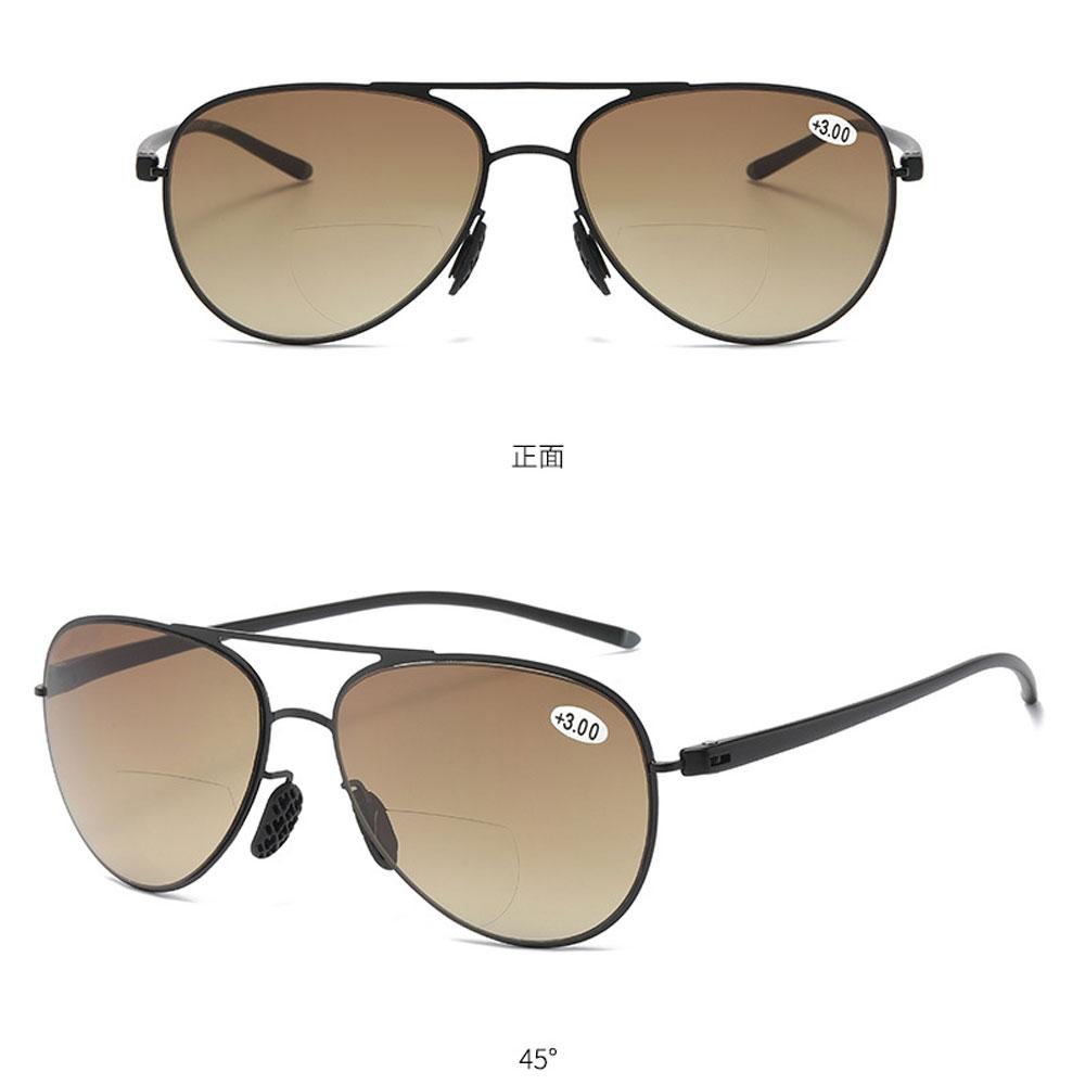 

Bifocal Reading Glasses Men Sun Glasses Unisex Light Luxury Eye Glasses for Men 2023 Dual Purpose HD Eyewear +1.0 To +3.5 +350