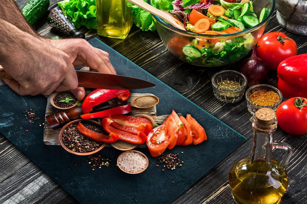 GLASS PLATE CUTTING BOARD 52x40 SPICES