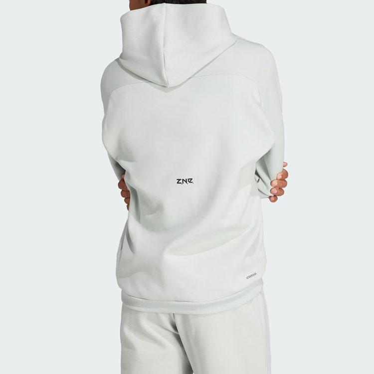 Adidas Z.N.E. Premium Full-Zip Hooded Track Jacket Men Jacket Silver-Gray IN5094