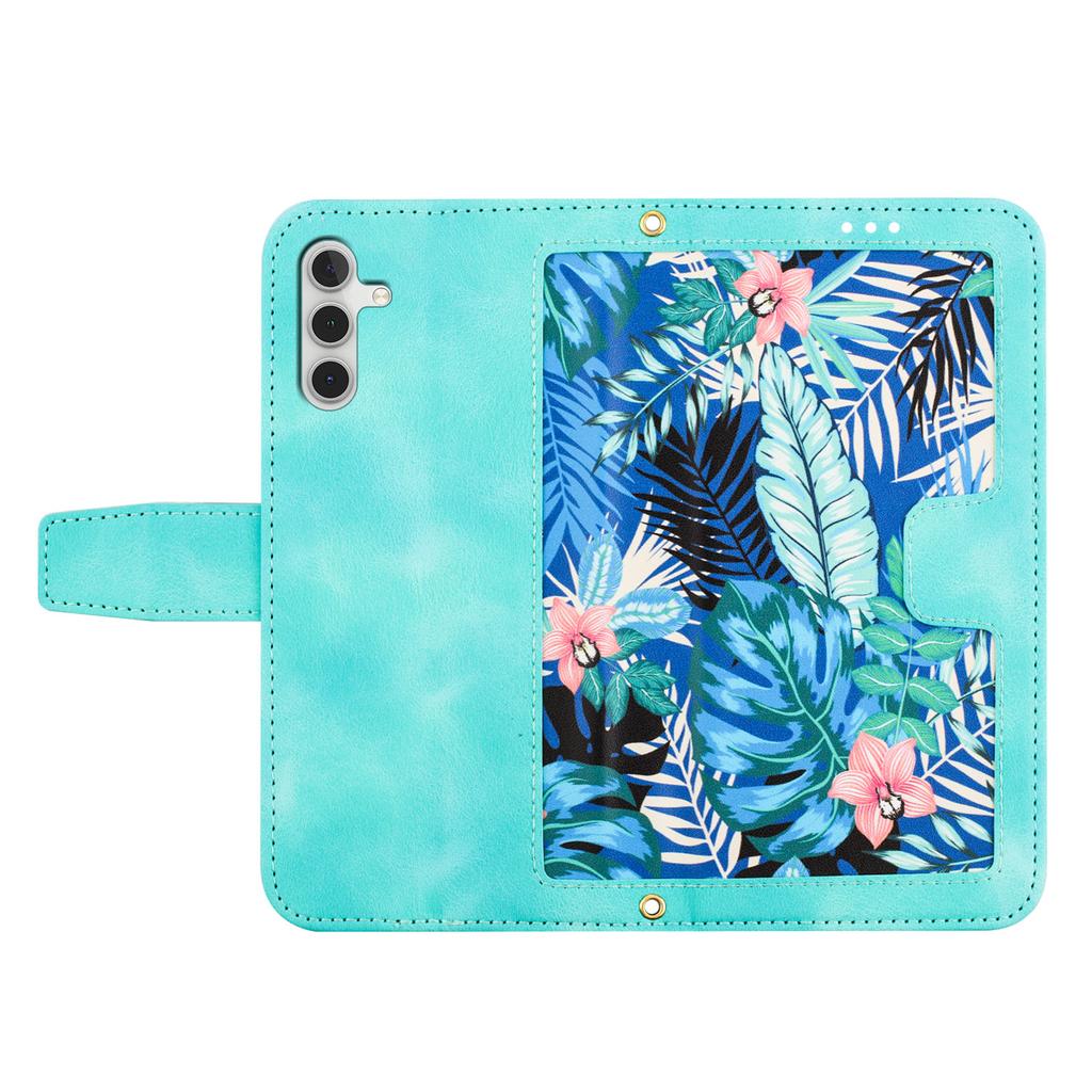 For Samsung Galaxy A16 5G/A16 4G Case PU Leather Floral Phone Cover with Card Slots