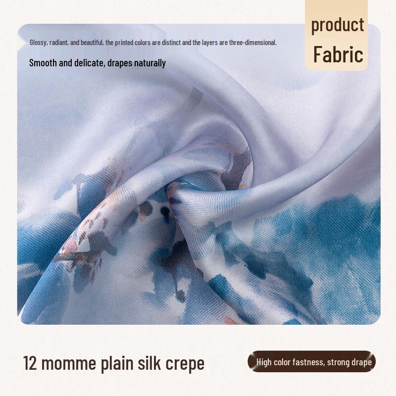 Shanghai Story 100% Mulberry Silk Square Scarf 50*50cm