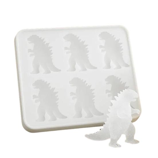 Ice Cube Mold Dinosaur Shape Food Grade Silicone Juice Ice Maker Easy Release Dishwasher Safe Ice Mould Kitchen Gadget