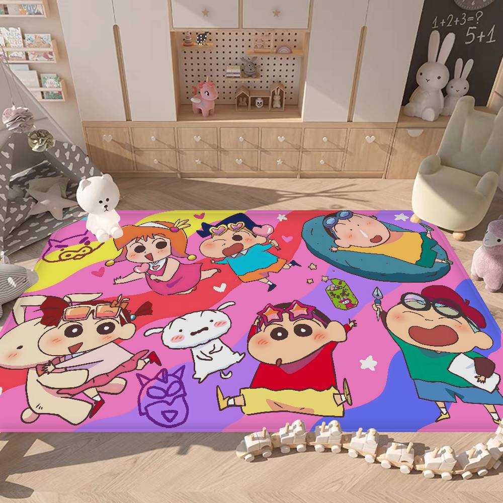Anime Cartoon C Crayon Shin Chans Bathroom Mat Kids Room Bedroom Decoration Balcony Anti Slip Doormat Living Room Welcome Rug