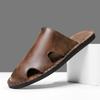 Men's Plus Size Closed-Toe Summer Beach Slippers: Soft, Non-Slip, Breathable, Casual Outdoor Footwear