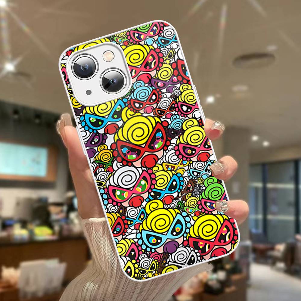 Japan Fashion H-Hysteric M-Mini For iPhone 14 13 12 Mini 11 Pro XS Max X XR 14 Plus Tempered Glass Cover
