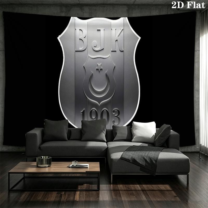 Besiktas Jimnastik Kulubu Wall tapestry, aesthetic printed fabric blanket, suitable for bedroom, living room, and home decor.