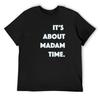 It's About Madam Time --Blue T-Shirt Vintage Affliction Shirts Aesthetic Clothing Men's Clothing