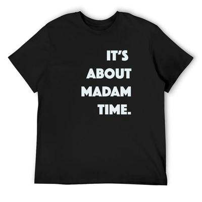It's About Madam Time --Blue T-Shirt Vintage Affliction Shirts Aesthetic Clothing Men's Clothing