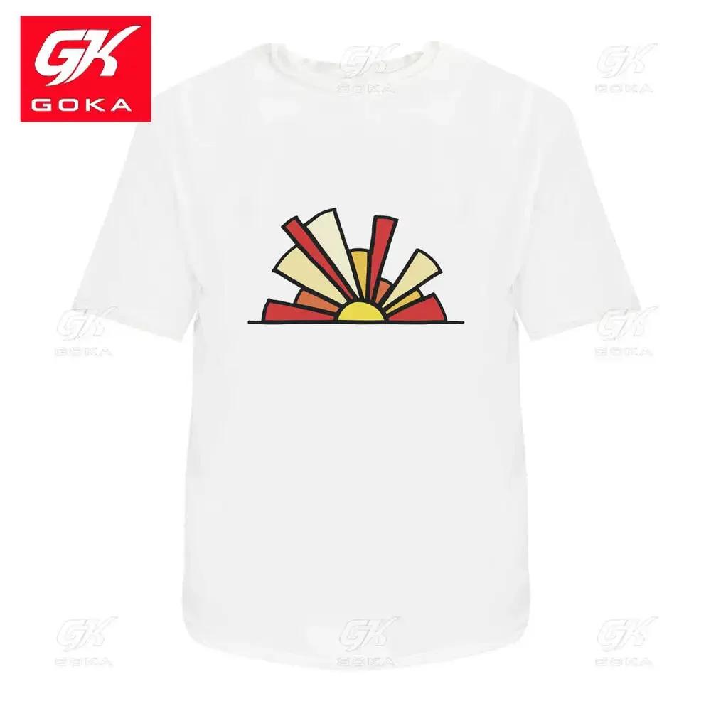 

Colored Sunset Unisexs Womens Cotton T Shirts Graphic Clothing Short Sleeve Vintage Tops Printed Tees Y2K Clothes Classic T Shirt S