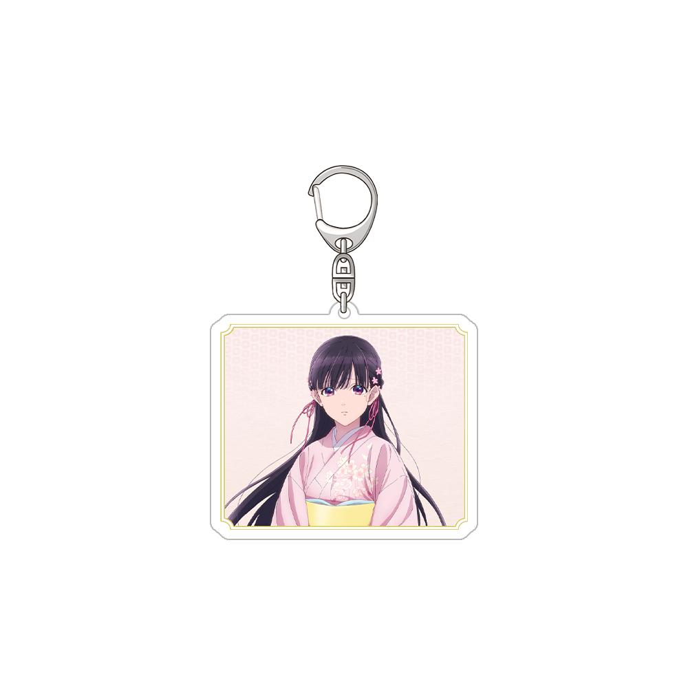 

My Happy Marriage Saimori Miyo Kiyoka Kudou Official square Acrylic Keychain Bag pendant anime goods Fans Charm Gifts Anime Toy 6 cm