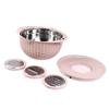 4 in 1 Food Strainers Bowl with 3 Grater Blades Colander Bowl Kitchen Drain Basket  Fruit