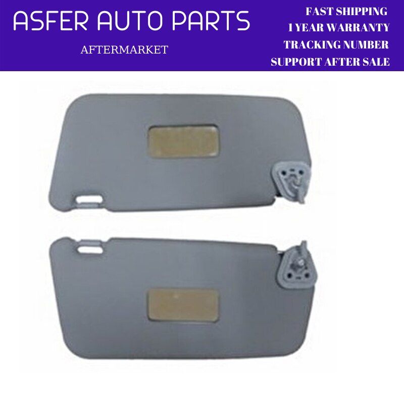 Hyundai Accent Era 2006-2012 Interior Sun Visor Left Right 2pcs Gray Makeup Mirror Oem 85220-1E020OR