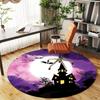 1pc haunted house moonlight Round Chair mat Area Rug - Non-Slip, Floor Mat for Office, Bedroom, and Indoor Decor c1125546