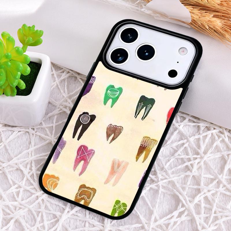 Dentist Tooth Dental Hygienist soft Phone Case for iPhone 17 Air 16 15 11 12 14 13 Pro Max Shockproof Cover