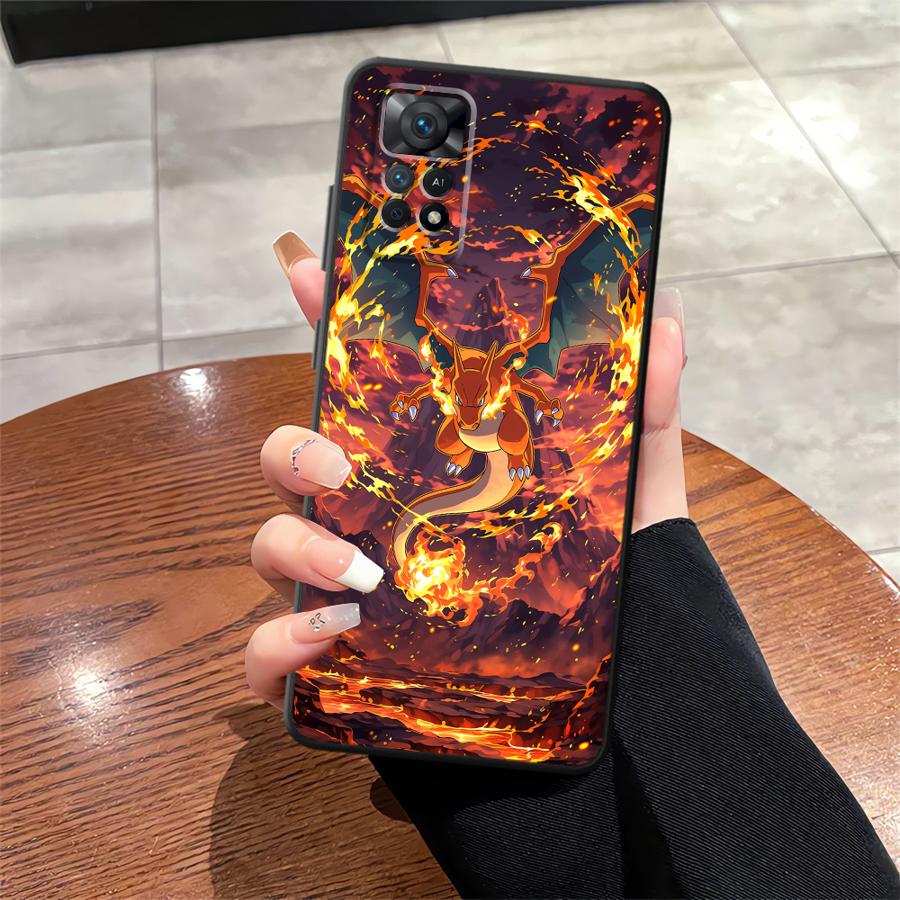 Cool Pokemon Pikachu Case for Xiaomi Redmi Note 7 8 10 14 12 Pro 10S 9S 11 11s 12s 9 13 Pro Plus Funda Phone Cover