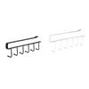 Multipurpose Kitchen Hook Rack Coffee Cup Holder with 6 Hook Accessory for Cabinet and Wall Storage Organizers
