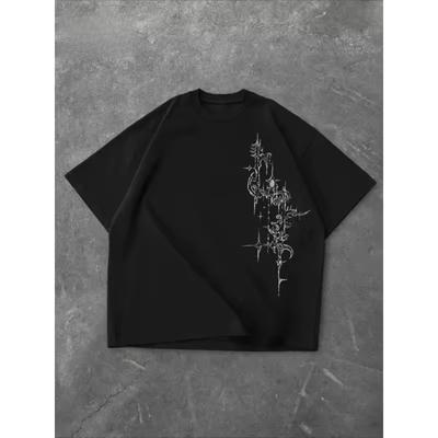 Fashion Trend Street Style, Dark Art Printed Casual Fashion T Shirt Summer New Style Suitable for Both Men and Women