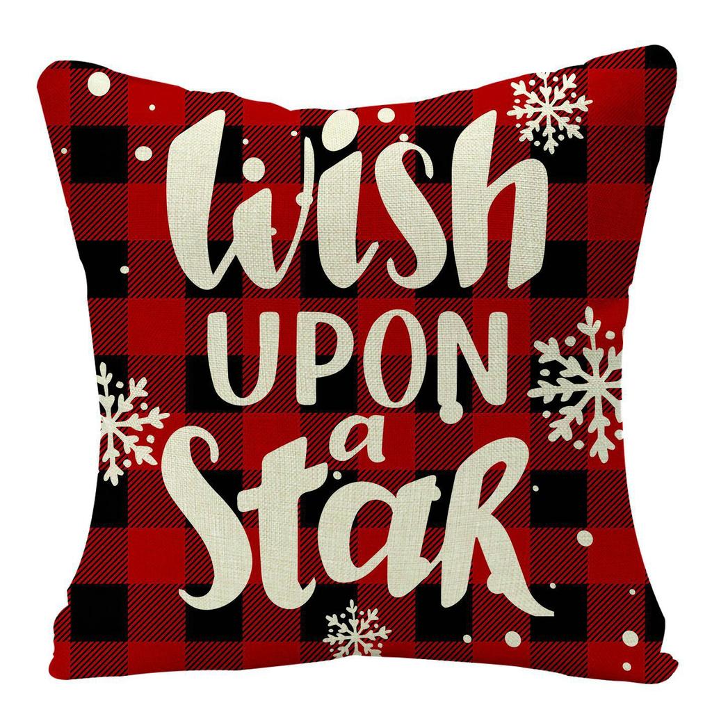 Christmas Throw Pillow Case Bedside Sofa Nordic Festival Office Cushion Pillow Case Bed Linen Throw Pillow Case