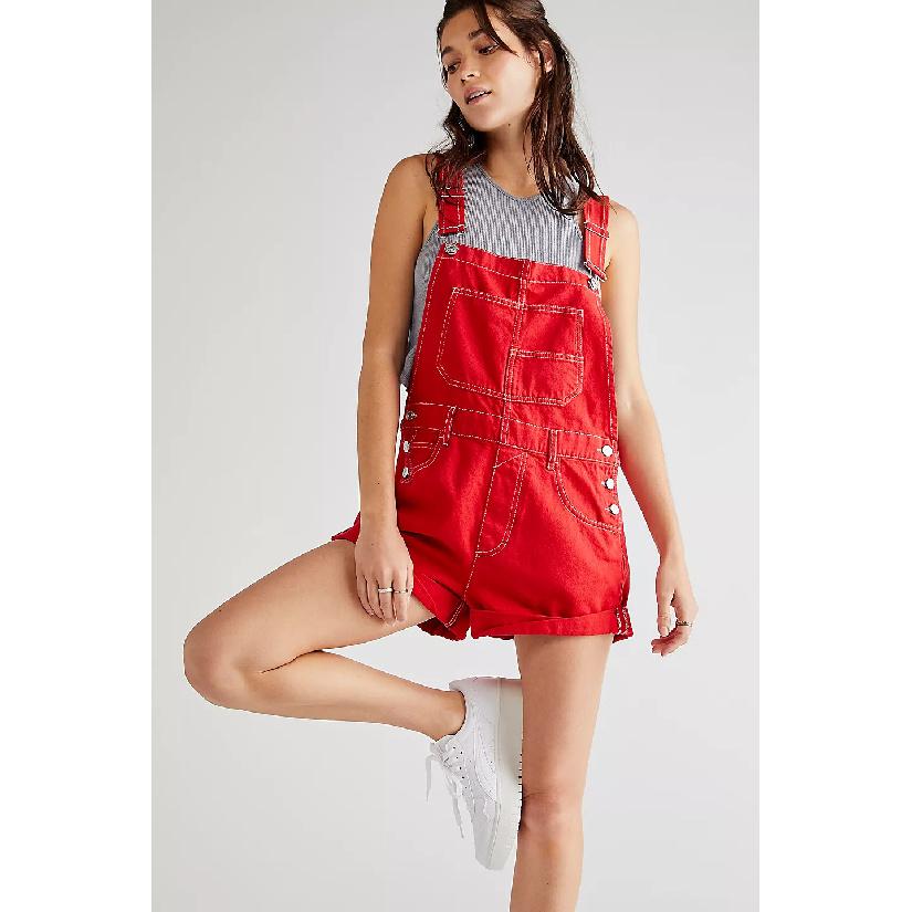 2026 New Loose Multi-Pocket Overalls Shorts Fashionable Casual Denim Pants for Women