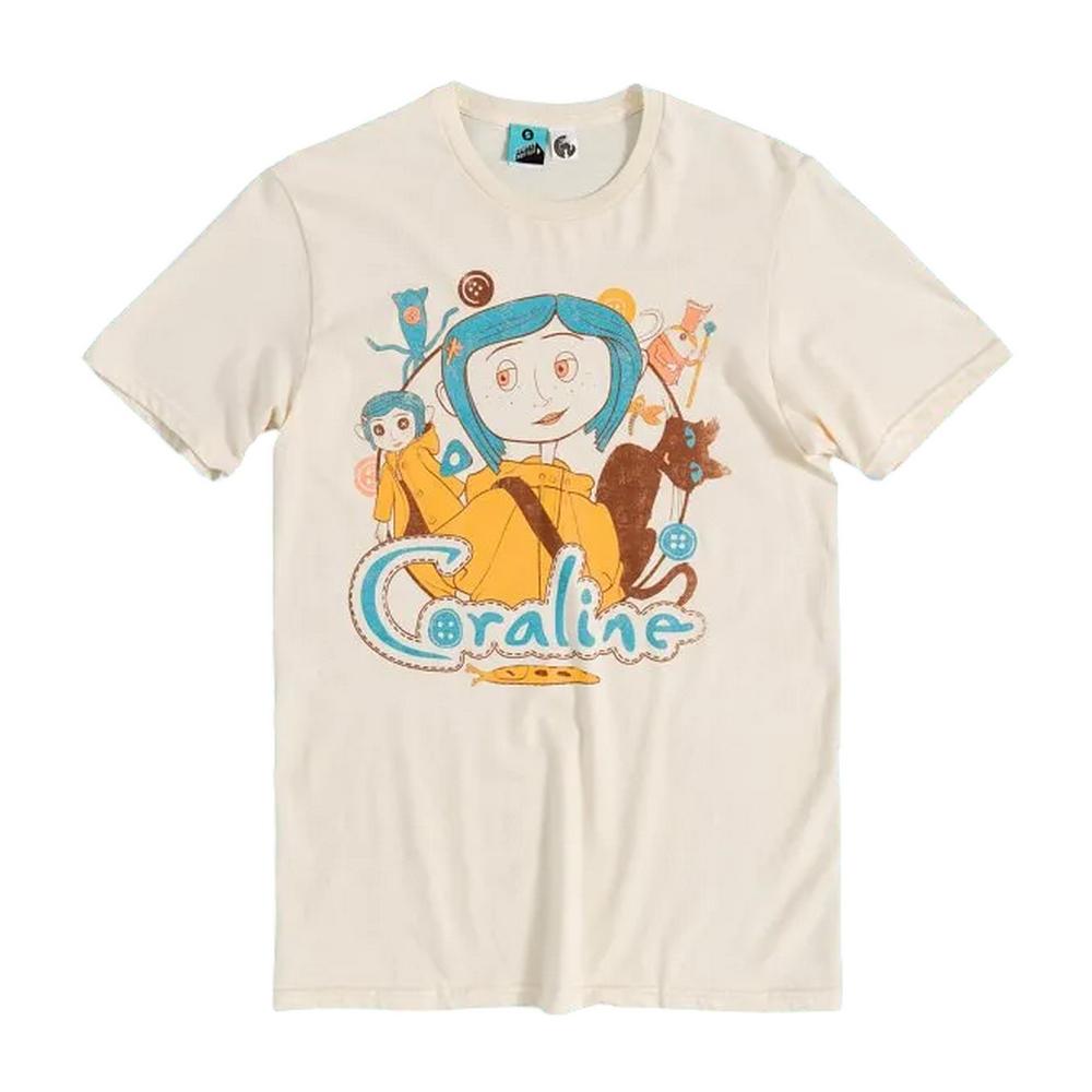 Coraline Unisex Adult Collection Ecru T-Shirt