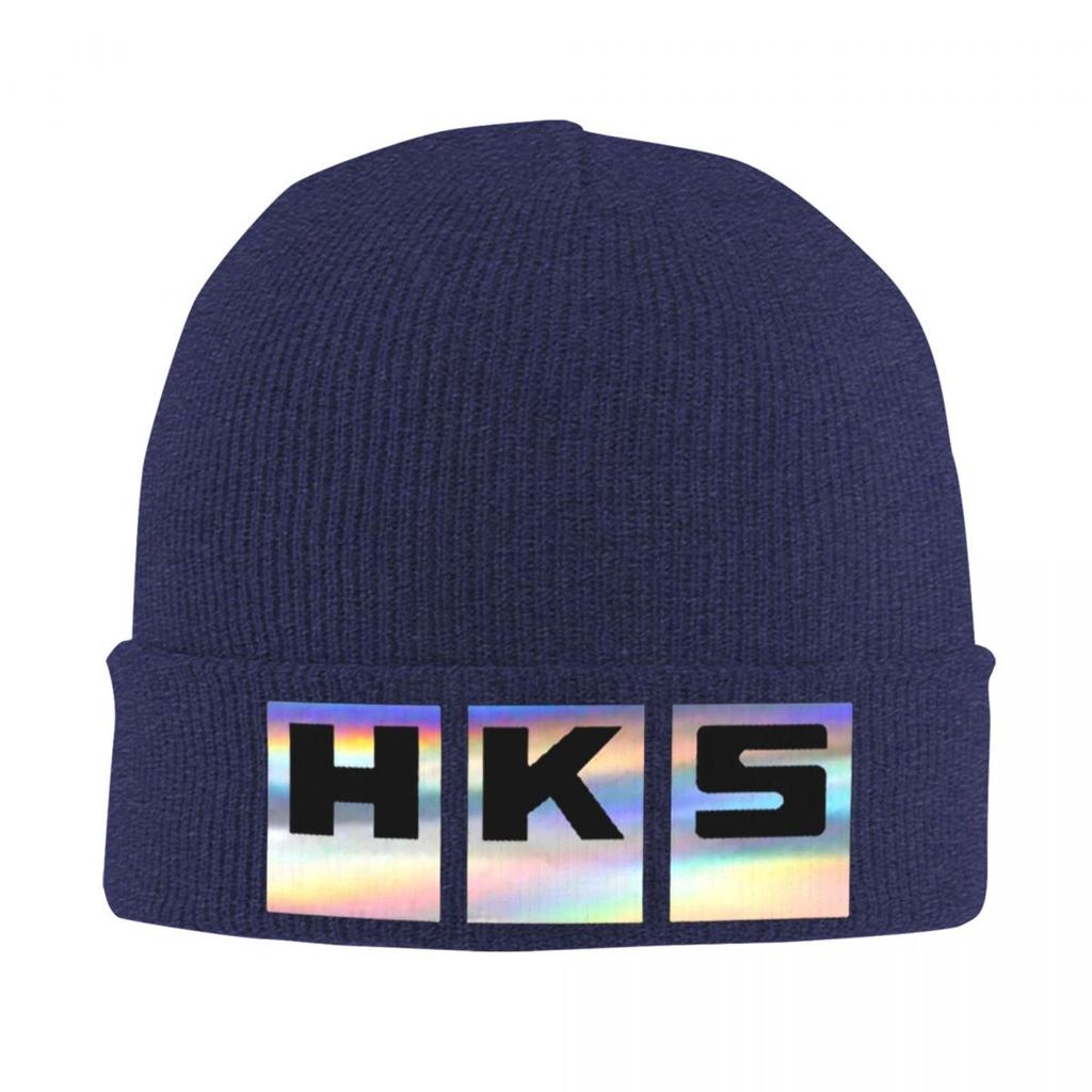 HKS Logo Auto JDM Warme Strickmütze Winter Strickmütze Beanie Skullies Beanies Hip Hop Kappen für Unisex