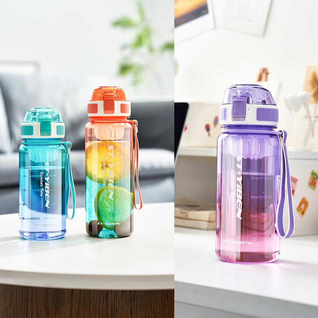 TSQIBU Water 850ml Large Cold and Heat Adults and for Outdoor and Cycling Bottle, Capacity, Ultra-Lightweight Plastic, Resistant, Portable,