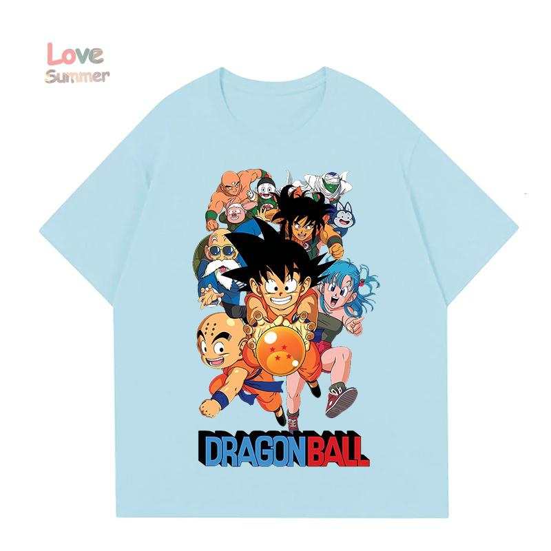 Magliette per bambini 4-14 anni stampa Dragon Ball 2026 nuova Estate Manica Corta T-Shirt per ragazzi cotone