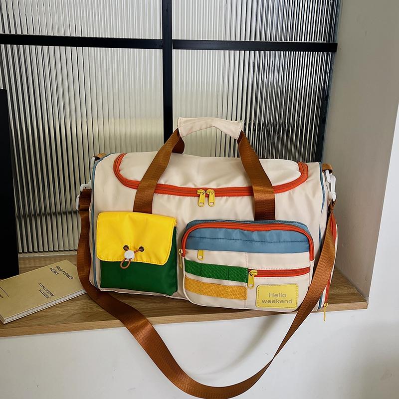 Casual Color Matching Oxford Travel Bags Large Capacity High Quality Shoulder and Crossbody Bags for Women 2024 Designer Style