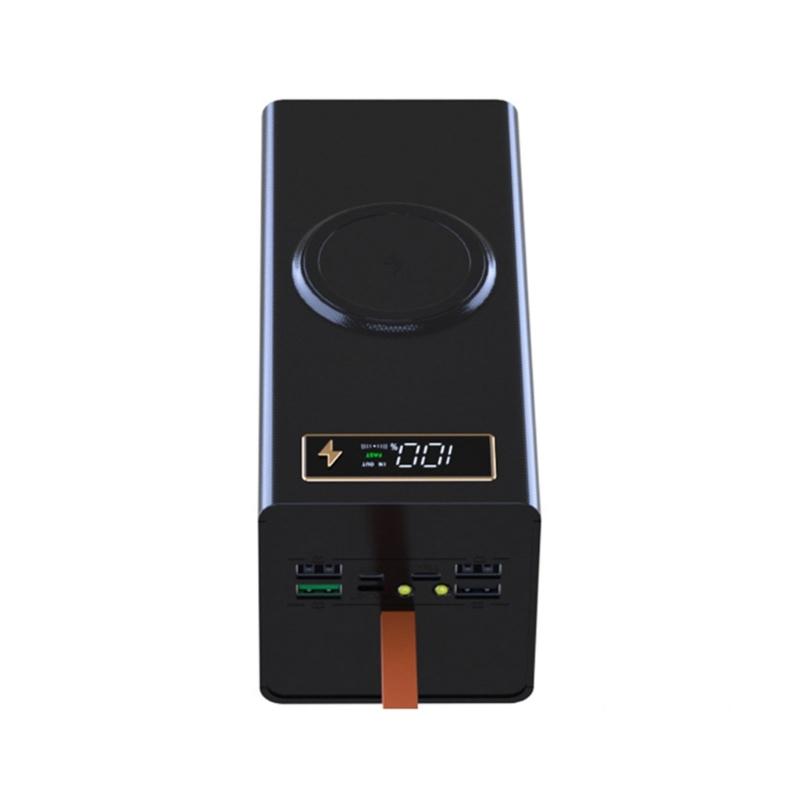 DIY Power Case Box Pouzdro na baterie 18650 Odnímatelné DIY Power Case s LED světlem USB C Pouzdro pro rychlé nabíjení Typ C USB