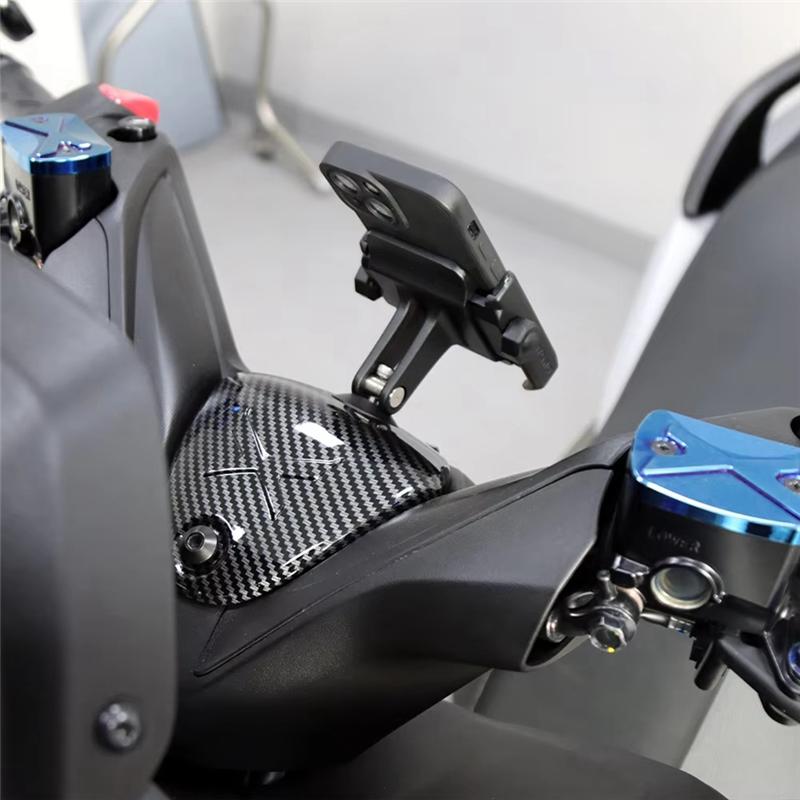 Motorcycle Handlebar Upper Faucet Cover With Phone Holder For  XMAX X-MAX 300 2017-2025 Accessory Parts