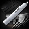 Electric Unisex Nose & Ear Hair Trimmer and Mini Shaver with Sideburns Attachment