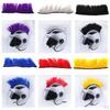 Motorcycle Skinhead Wig Punk Helmet Mohawk Costumes Hairpiece Red