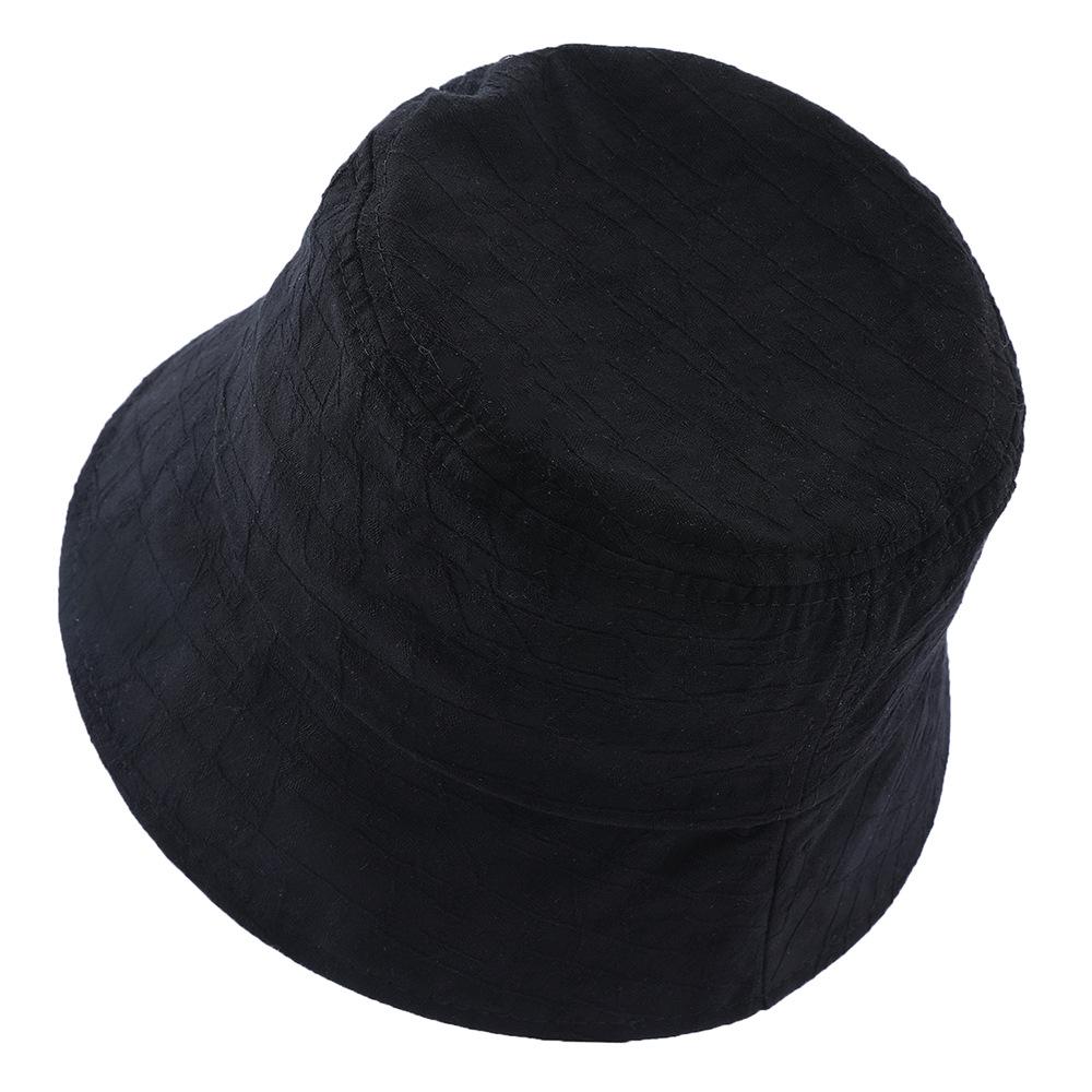 

Женская весенне-летняя дышащая шляпа-панама рыбака - Корейский стиль, однотонная, защита от солнца, повседневная одежда для улицы One Size чёрный