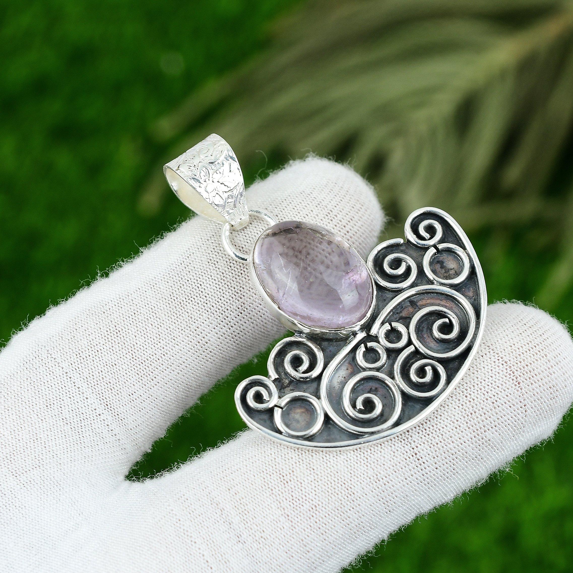 

Sisters Day Sale Oval Ametrine Stone 925 Sterling Silver Mother Pendant Jewelry