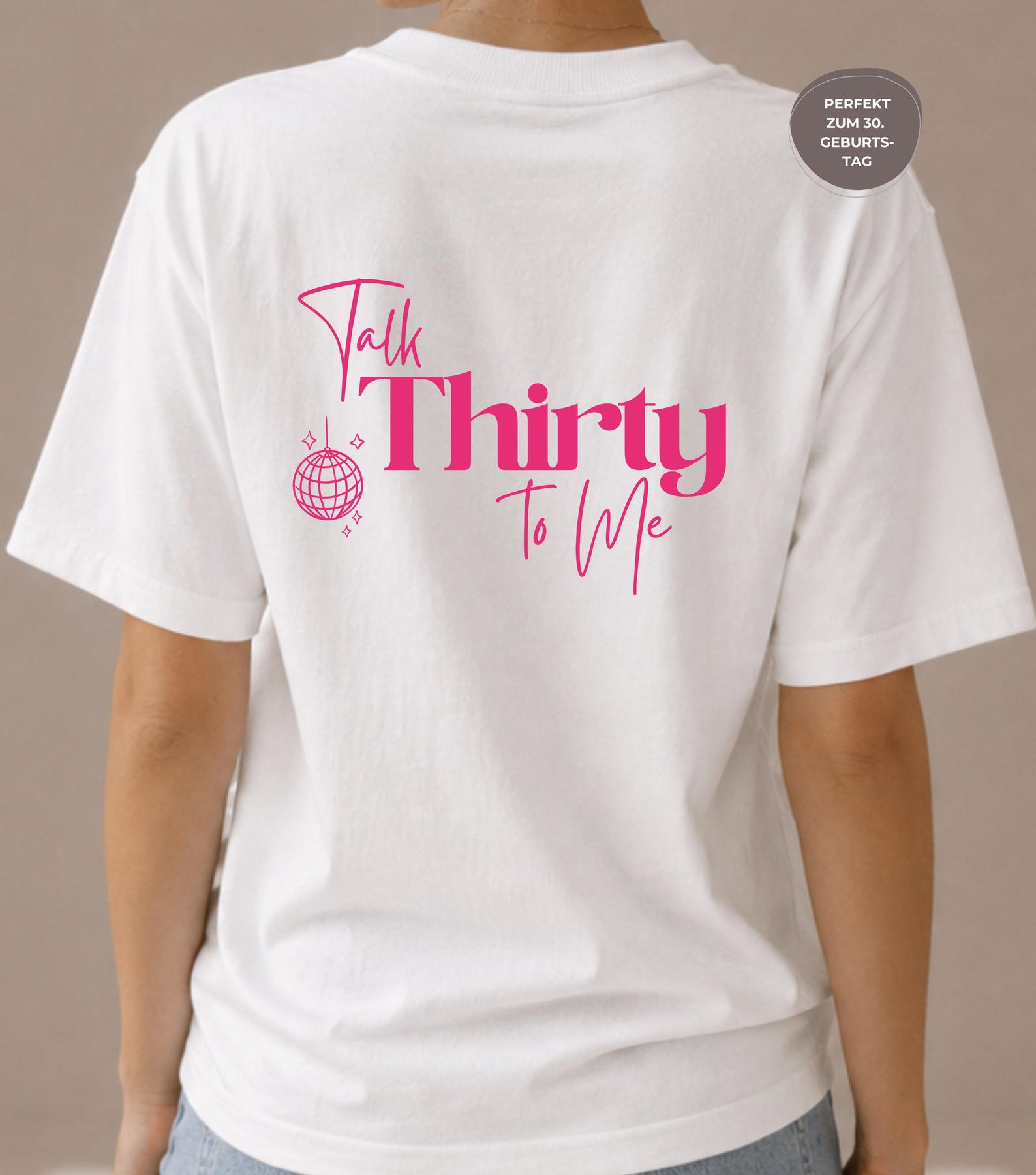 Dirty Thirty T-Shirt - 30th Birthday Gift - 30th Party Outfit - Birthday Outfit - Talk Thirty To Me Shirt for Women S