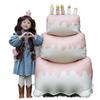Super Large Three-Tier Cream Cake Balloon for Birthday Party Decoration