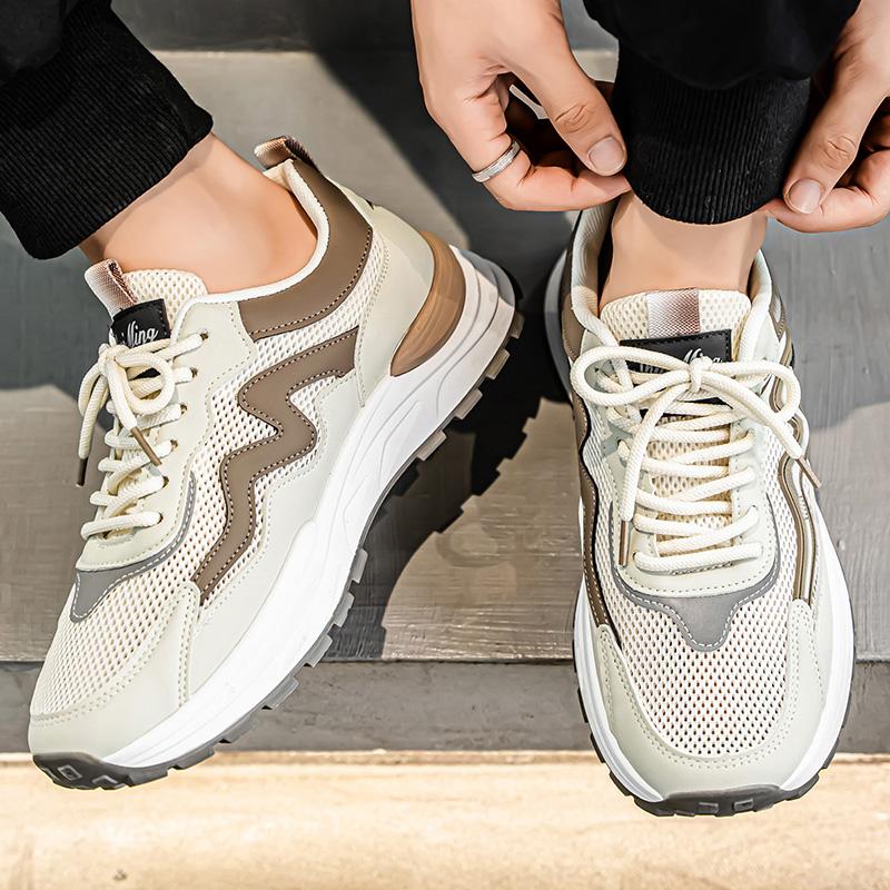 Pantofi Bărbați Modă Nouă Patru Sezoane Confortabili Talpă Groasă Studenți Băieți La Mod Talpă Moale Respirabili Casual Adidași de Alergare