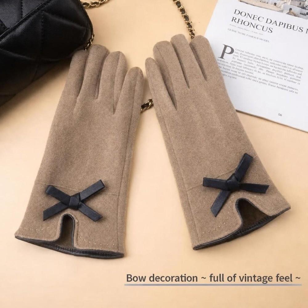 Thickened Plush Winter Driving Gloves Windproof Material Women Fleece Gloves for Women