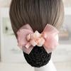 Bow Flower For Nurse Hairgrips Cover Net Bowknot Hair Bun Cover Korean Bun Snood Women Spring Clips