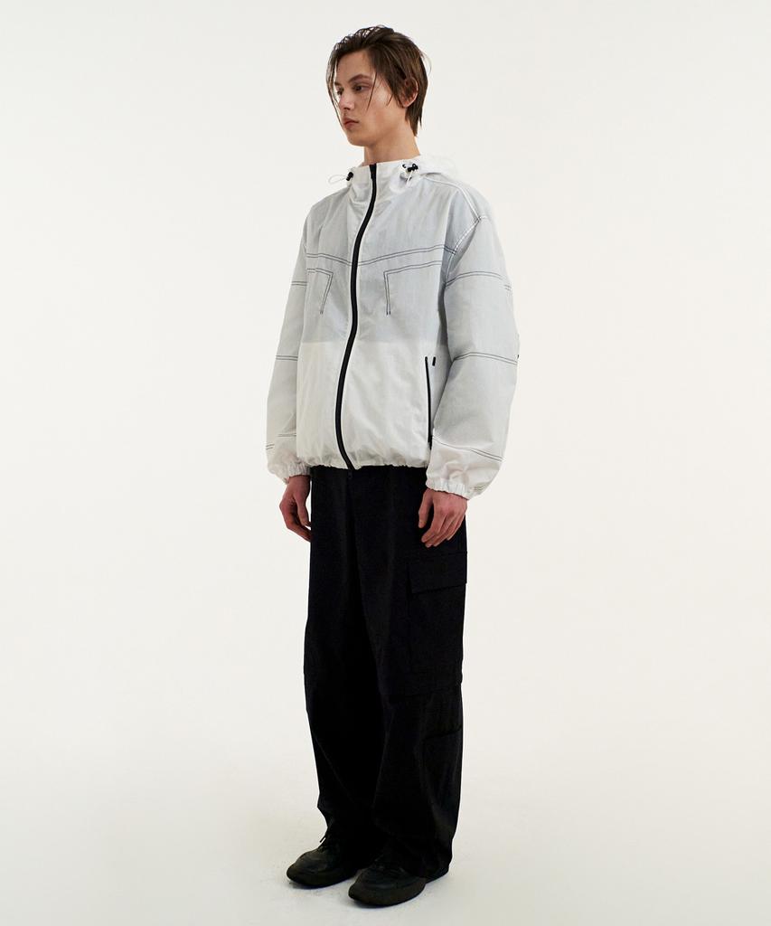 Mmgl Stitched Windbreaker (White)