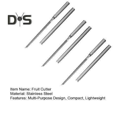 1/2/3/4/5 ks Přenosný kráječ na ovoce s pouzdrem Čepele z nerezové oceli Snadno se čistí Kráječ na zeleninu Ergonomická rukojeť Víceúčelový kráječ pro
