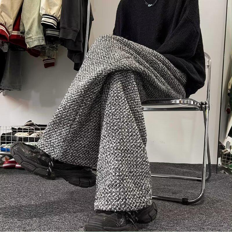 

Мужские модные широкие брюки в стиле Fragrance повседневного стиля XL серый