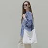 Canvas Logo Square Bag - White