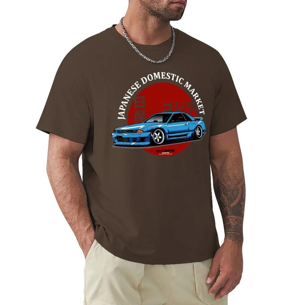 Giappone Jdm Skyline Auto Maglietta Harajuku Manica Corta Maglietta Cotone Grafica Maglietta Top