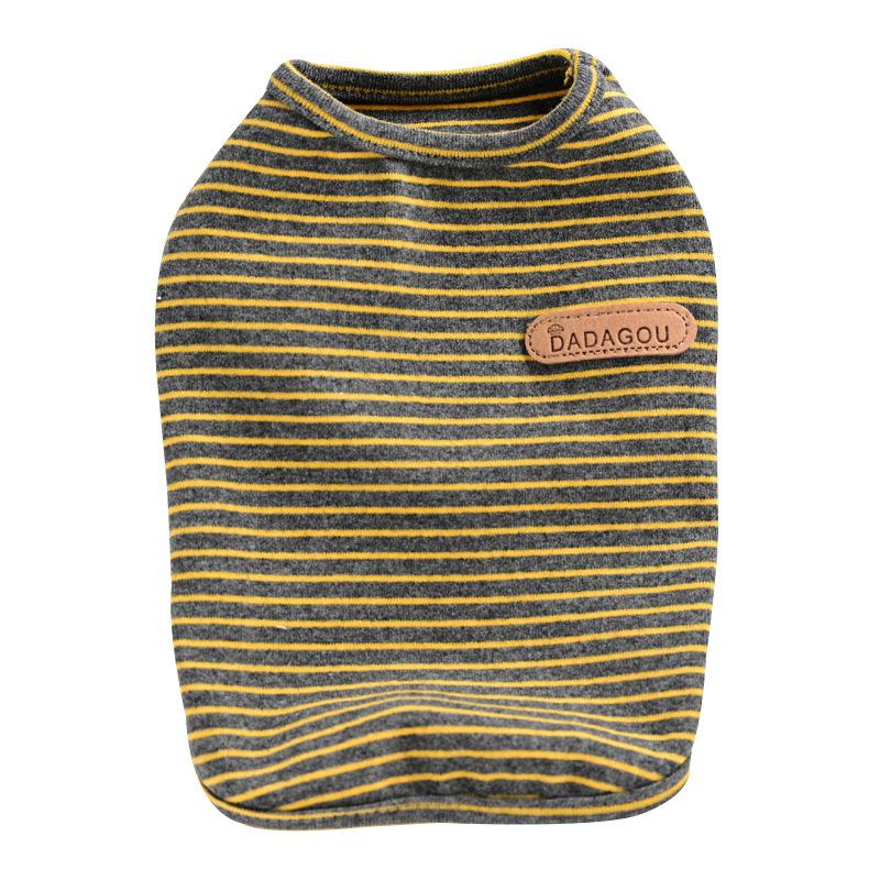 Cotton Stretch Pet Cat Dog Clothes Spring and Summer Thin Small Dog Striped Vest