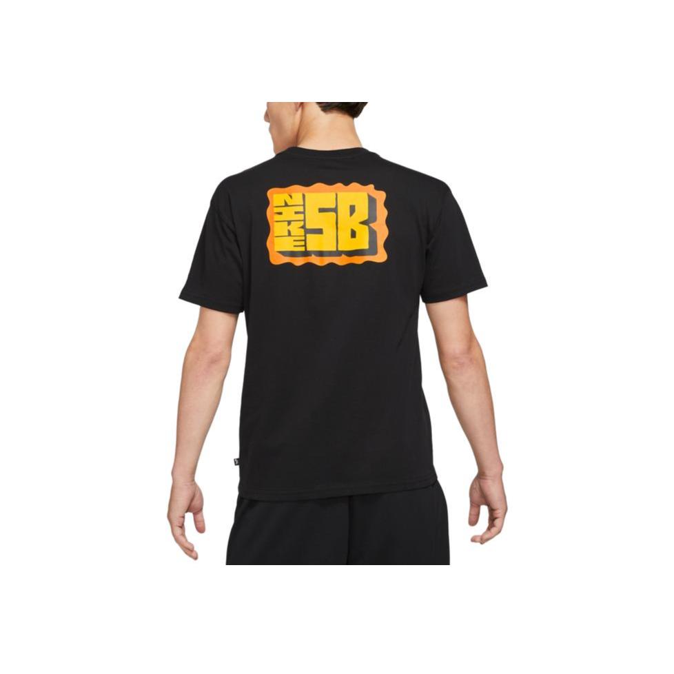 Nike Graphic Print Casual Sport Round Neck T-Shirt Men Tops Black DJ4873-010