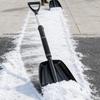 Pá Empurradora de Neve com Cabo em D Ergonomia Pá de Neve Limpeza de Inverno para Entrada de Garagem Calçada Deck Pátio Quintal