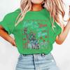 Terra dei Liberi Grazie ai Coraggiosi Magliette Maglietta del 4 Luglio Manica Corta Divertente Casual Top Estivi Abbigliamento Donna